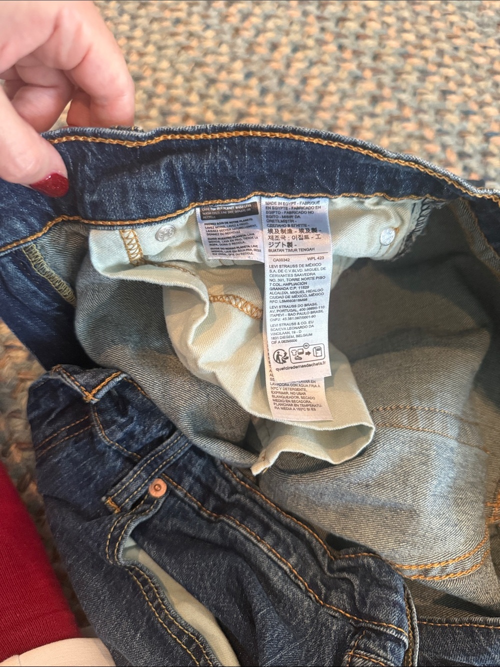 Levi’s 559 Relaxed Straight Jeans sz 33x30 - Picture 6 of 7